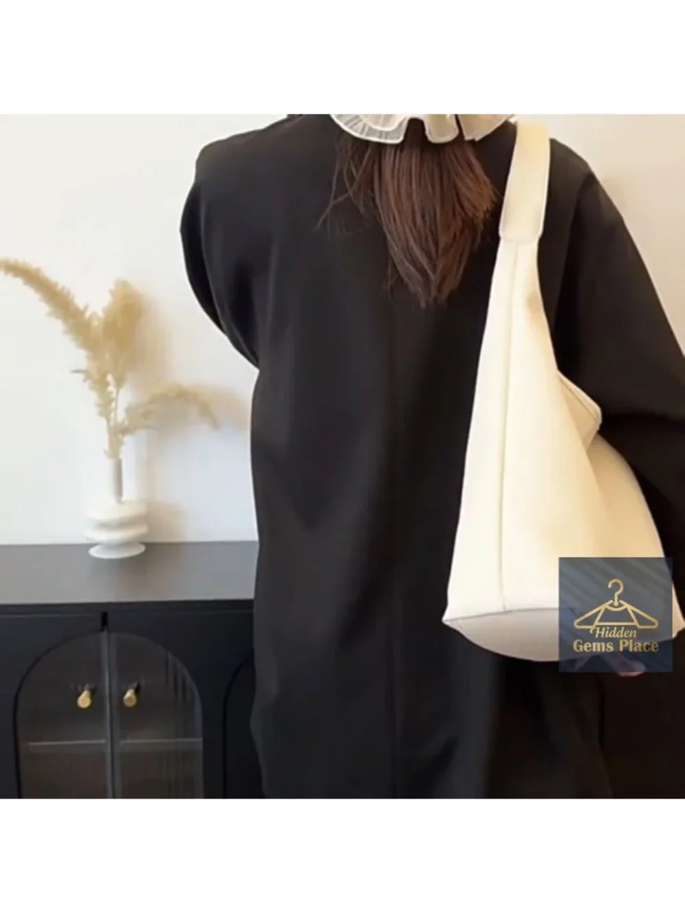 Large Vegan Leather Slouchy Hobo Shoulder Bag Tote for Work Travel